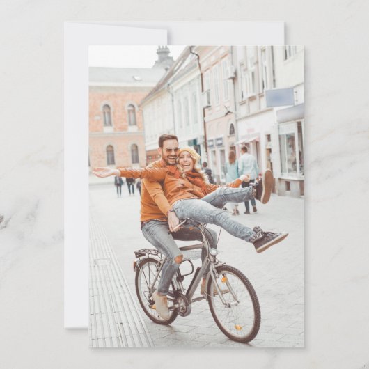 Funny Llama Hochzeit Foto verschoben Datum ändern Einladung (Rückseite)