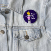 Funny Llama Illustration Birthday Girl Button (Beispiel)