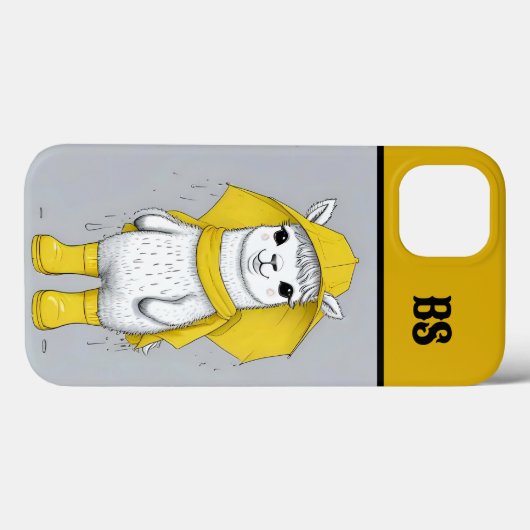 Funny Llama in Rain Boots - Beach Spaß Case-Mate iPhone Hülle (Rückseite (Horizontal))