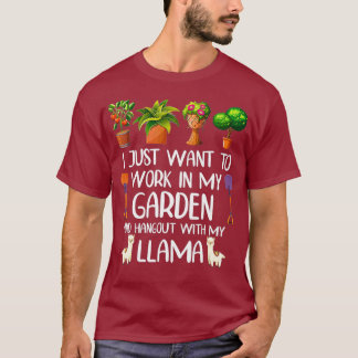 Funny Llama Lover Gärtnern für Gärtner Männer T-Shirt