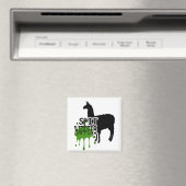 Funny Llama Meme Spit Happens Magnet (In Situ (Geschirrspüler))