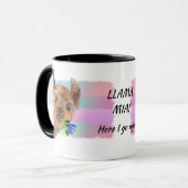 Funny Llama Mia Tasse (Vorderseite Links)