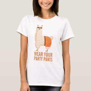 Funny Llama Minimalistisch Geburtstagsparty Spaß T-Shirt