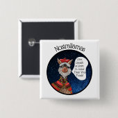 Funny Llama Nostradamus Puff Inspiration Zitat Button (Vorne & Hinten)