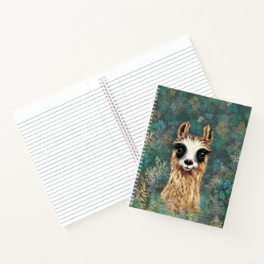 Funny Llama Notebook Notizblock (Innenseite)