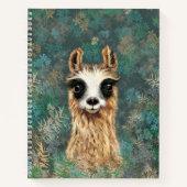 Funny Llama Notebook Notizblock (Vorderseite)