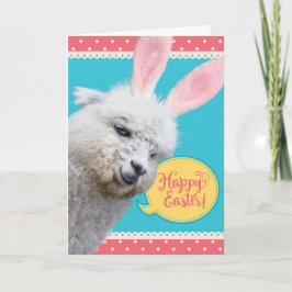 Funny Llama Osterfest Bunny Llamanated Osterfest Karte