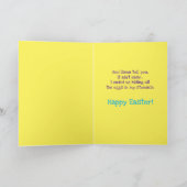 Funny Llama Osterhase - Llama Erzählen Karte (Innenseite)