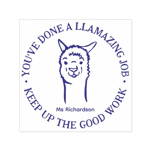 Funny Llama Pun Phantastisch Job Lehrer Lob Permastempel (Design)