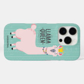 Funny Llama Queen Illustration Case-Mate iPhone Hülle (Rückseite (Horizontal))