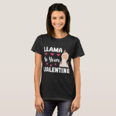 Funny Llama sei dein Valentine Niedlich Llama Vale T-Shirt (Vorne ganz)