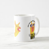 FUNNY LLAMA Sie sind Phantastische EHEFRAU MUTTER  Kaffeetasse (VorderseiteRechts)