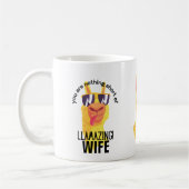 FUNNY LLAMA Sie sind Phantastische EHEFRAU MUTTER  Kaffeetasse (Links)