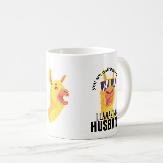 FUNNY LLAMA Sie sind Phantastischer VATER BOYFRIEN Kaffeetasse (VorderseiteRechts)