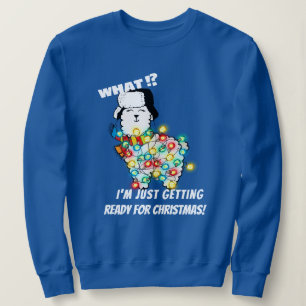 Funny Llama Sweatshirt - Weihnachtslicht Bereit!