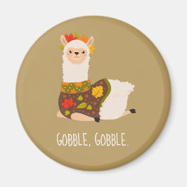 Funny Llama Türkei Erntedank Magnet