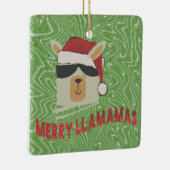 Funny Llama Weihnachtsschmuck - Merry Llamamas (Rechts)