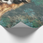 Funny Llama Wrapping Paper Geschenkpapier (Ecke)