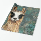 Funny Llama Wrapping Paper Geschenkpapier (Ungerollt)