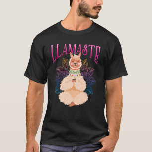Funny Llama Yoga Relaxen Meditation Tier T-Shirt