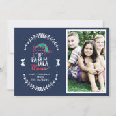 Funny Llama Zitat Weihnachts-Sprichwort Foto Urlau (Vorderseite)