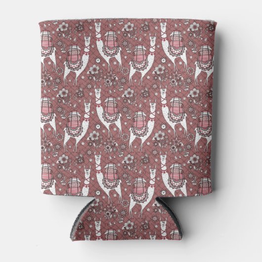Funny Llamas Pattern Dosenkühler (Vorderseite)