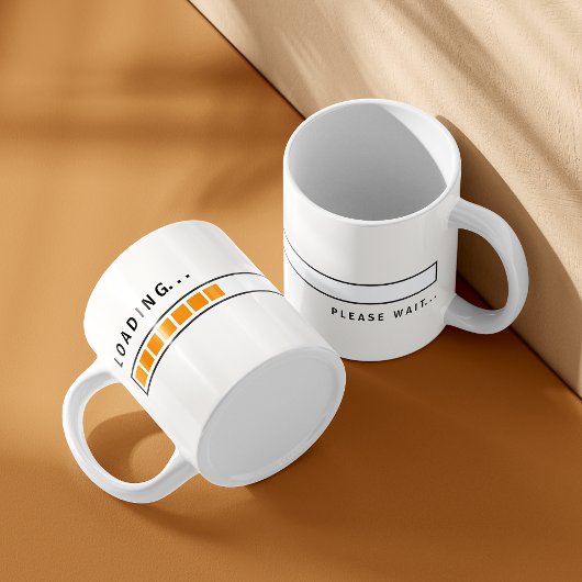 Funny Loading Bar Kaffee Tasse