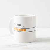 Funny Loading Bar Kaffee Tasse (Vorderseite Links)