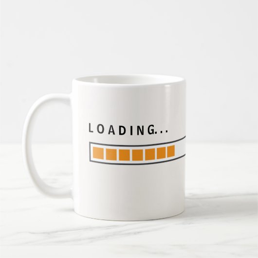 Funny Loading Bar Kaffee Tasse (Links)