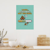 Funny “Loading” Bathroom Poster (Küche)