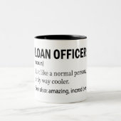 Funny Loan Officer Definition Zwei-Tone-Kaffee-Tas Zweifarbige Tasse (Mittel)