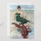 Funny Lobster Bake Einladung Template (Rückseite)