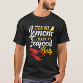 Funny Lobster Festival Seafood Party I Lemon Lobby T-Shirt (Vorderseite)