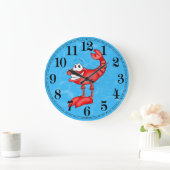 Funny Lobster Fish Wall Clock Große Wanduhr (Zuhause)