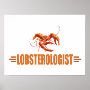Funny Lobster Poster