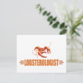 Funny Lobster Postkarte (Stehend Vorderseite)
