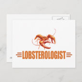 Funny Lobster Postkarte (Vorne/Hinten)