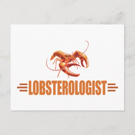 Funny Lobster Postkarte (Vorderseite)