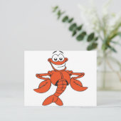 Funny Lobster Postkarte (Stehend Vorderseite)