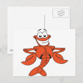 Funny Lobster Postkarte (Vorne/Hinten)