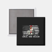 Funny Local Egal Händler American Flag Hühnchen Lo Magnet (Vorderseite/Rückseite)
