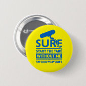 Funny Location Sound Recordice Zitat Button (Vorne & Hinten)