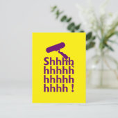 Funny Location Sound Recordist Shhhhh Postkarte (Stehend Vorderseite)