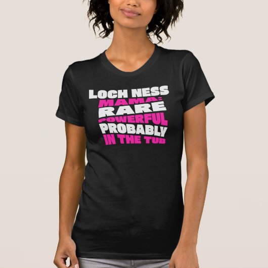 Funny Loch Ness Mama, Script, Niedliches Geschenk T-Shirt (Vorderseite)