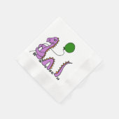Funny Loch Ness Monster mit Balloon Serviette (Ecke)