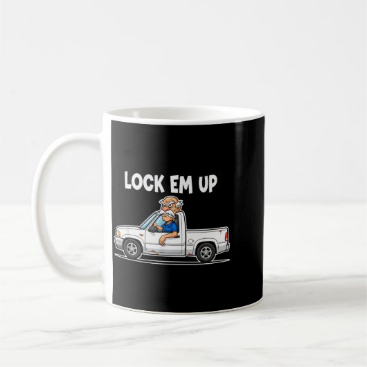 Funny Lock Em Up Private Property  Kaffeetasse (Links)
