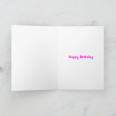 Funny Lockout First Haircut Female Birthday Card Karte (Innenseite)