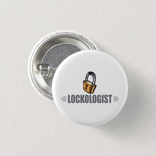 Funny Locksmith Button (Vorne & Hinten)