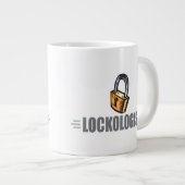 Funny Locksmith Jumbo-Tasse (Vorderseite Rechts)
