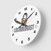 Funny Locksmith Runde Wanduhr (Winkel)